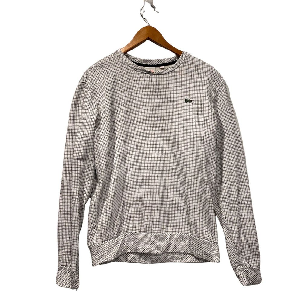 Lacoste Live Crewneck Sweatshirt Black White Large